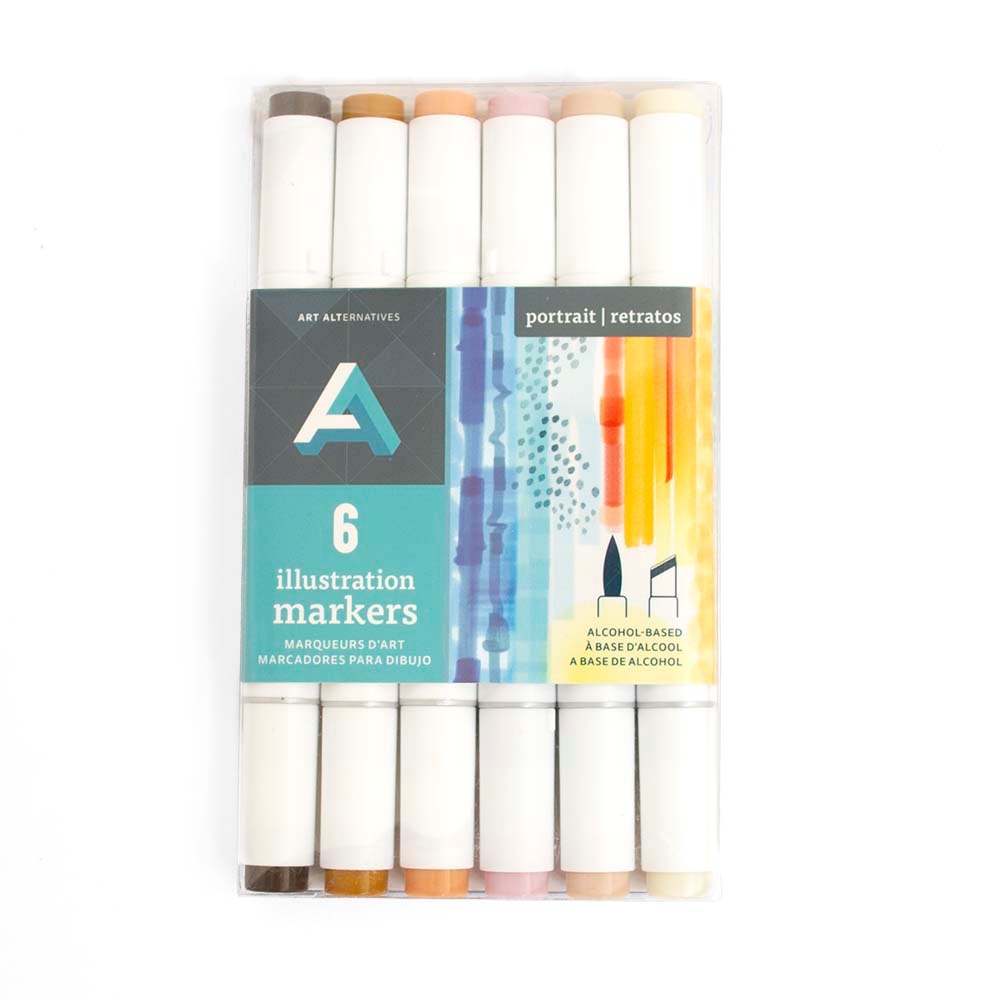 Art Alternatives, Marker Set, Art & School, Illustration, 6 color, Portrait, 398388